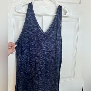 Sonoma Navy Blue Sheer Tank Top
